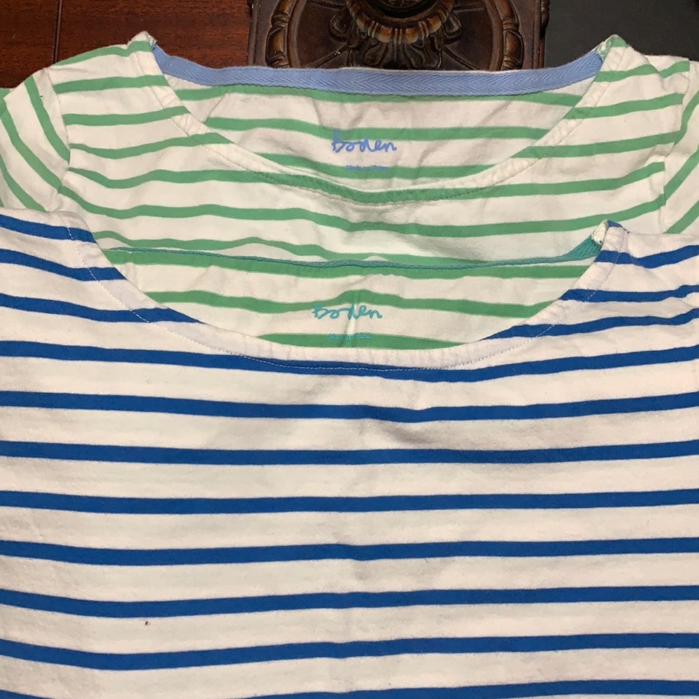 Two Boden tee shirts
